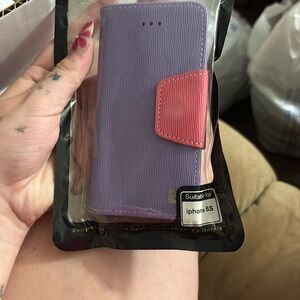iPhone 5s Case Purple And Pink Wallet